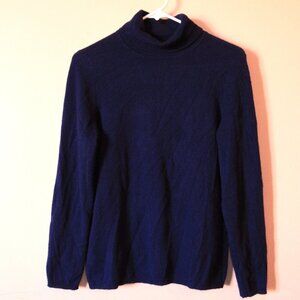 Charter Club Luxury 100% Cashmere Purple Pullover Turtle Neck Sweater Women's S